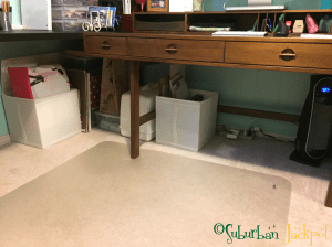 The trick here will be keeping it looking nice.  I got my new heater for Christmas and it fits perfectly under the desk, with plenty of room away from anything that might be a hazard.