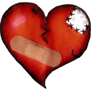 patched up heart broken heart