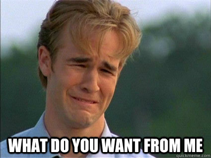 Crying Dawson creek James Van Der Beek