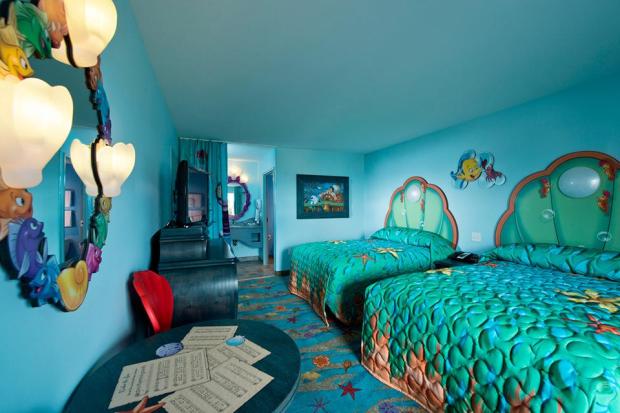 Little Mermaid room Art of Animation Disney resort hotel