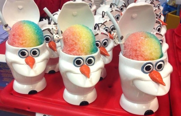 Olaf Snow cone head frozen treat Disney