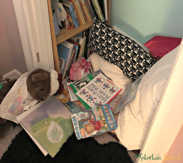 Books Bookshelf reading corner kids room playroom