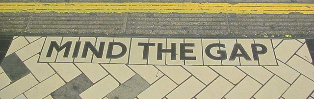Mind the gap sign London underground metro UK travel