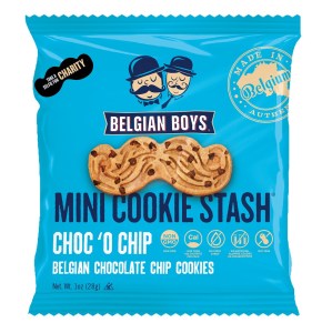 Belgian Boys Moustache cookies chocolate chip