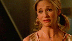 Crying Buffy sadness feels upset