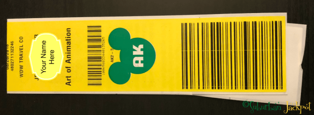 Disney World Magical Express Yellow Luggage Tag Baggage