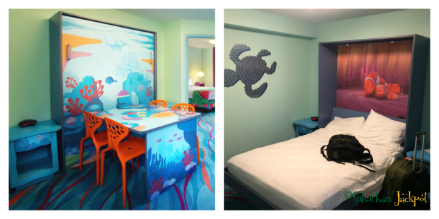Disney Pixar Finding Nemo Murphy Bed Table Art of Animation Family Suite