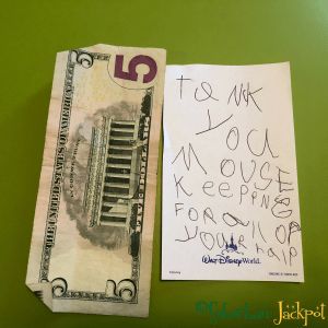 Mousekeeping Housekeeping tip gratuity Disney World