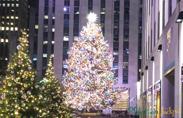 Rockefeller Center Christmas Tree Skating rink New York NYC