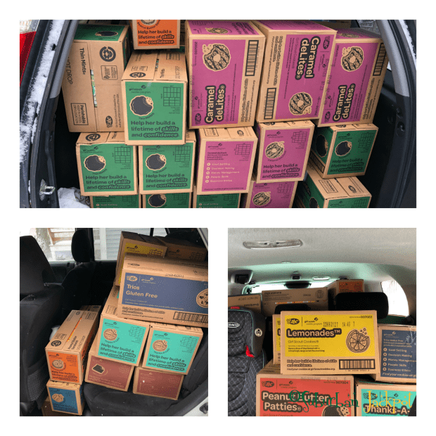 Girl Scout Cookie Boxes Packages