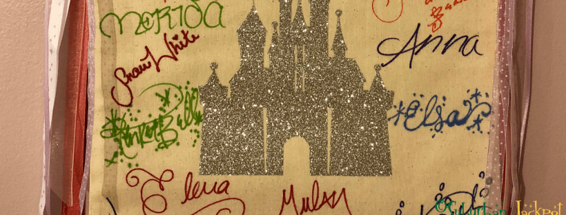 Walt Disney World Castle Princess character autographs Merida Snow White Anna Elsa Frozen Elena Ariel Mulan