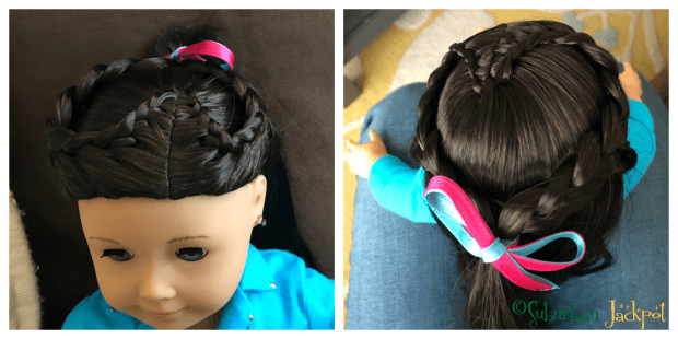 American Girl Hair Salon Hairstyle sweetheart braid plate