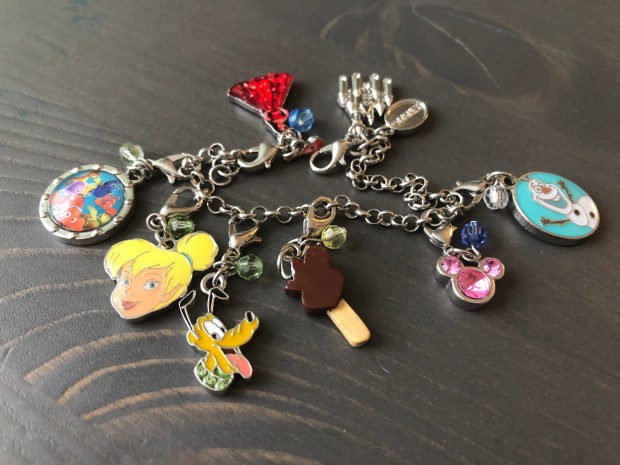 Disney Charms Tinkerbell Olaf Mickey Bar Elena Nemo