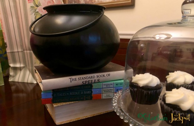 Harry Potter Cauldron books Birthday centrepiece